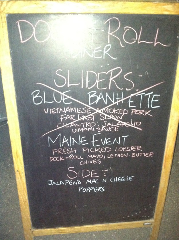 At first I thought it said "pickled lobster" and was completely confused until the girl corrected me. :)