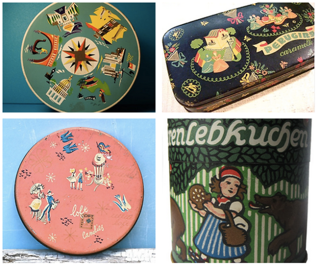 vintage tins