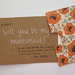 will you be my bridesmaid card